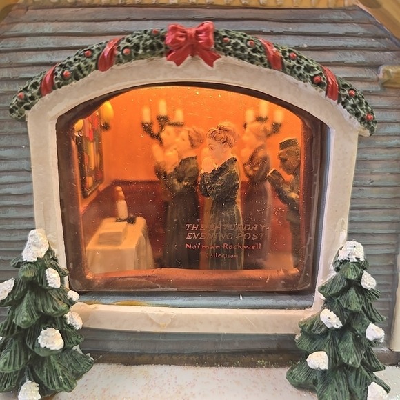 Norman Rockwell Saturday Evening Post Freedom to Worship Porcelain House - Picture 2 of 11